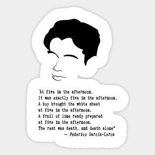 Federico García Lorca Sticker